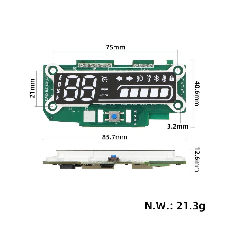 For Segway Ninebot E2 Pro 4-in-1 Electric Scooter Controller Kit Motherboard+Bluetooth Display Board+Controller Cable & Dashboard Wire, 4-in-1 Kit