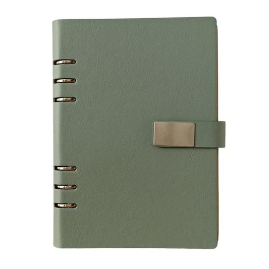A5 6-Hole Hollow Notebook Loose-Leaf Journal Business Portable Magnetic Buckle Notebook