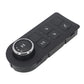 Black transfer case mode control module with round selector dial and six push buttons