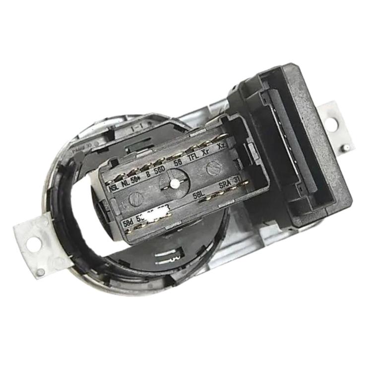 Headlight control switch internal circuit board with molded housing, black