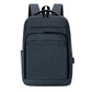 REMOID slim business laptop backpack, gray front with zip pockets and top handle.