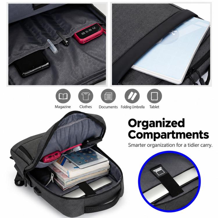 REMOID organized laptop backpack with open compartments for tablet and documents