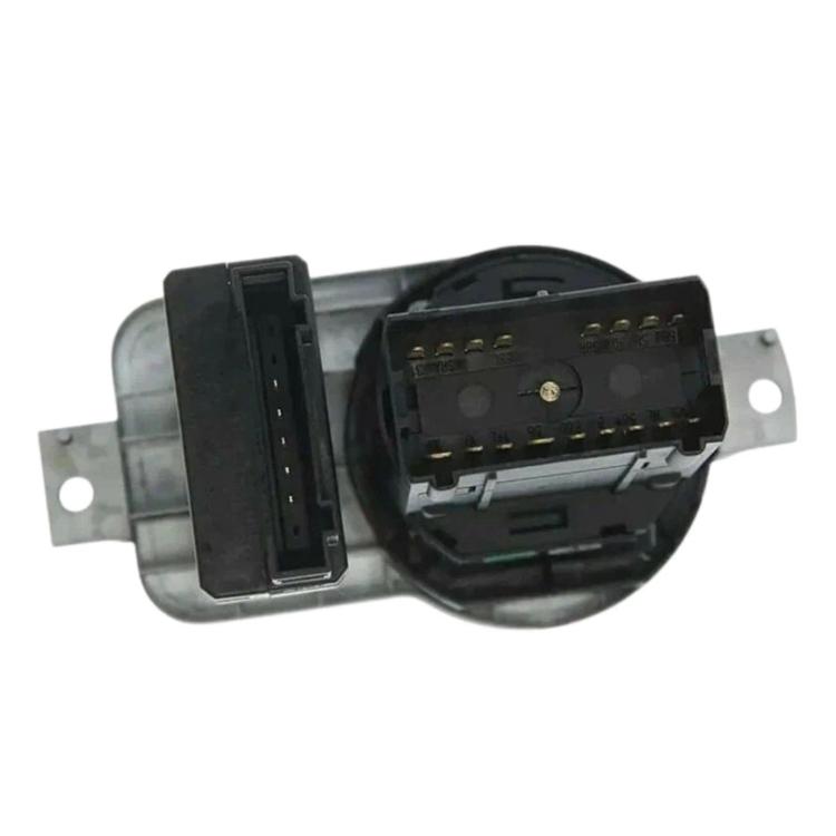 Headlight control switch rear view with multi-pin electrical connector