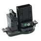 Headlight control switch housing with mounting tabs and internal connector pins