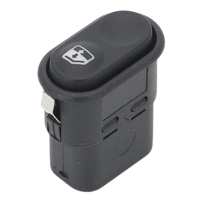 Black power window lift switch with left/right arrow icon