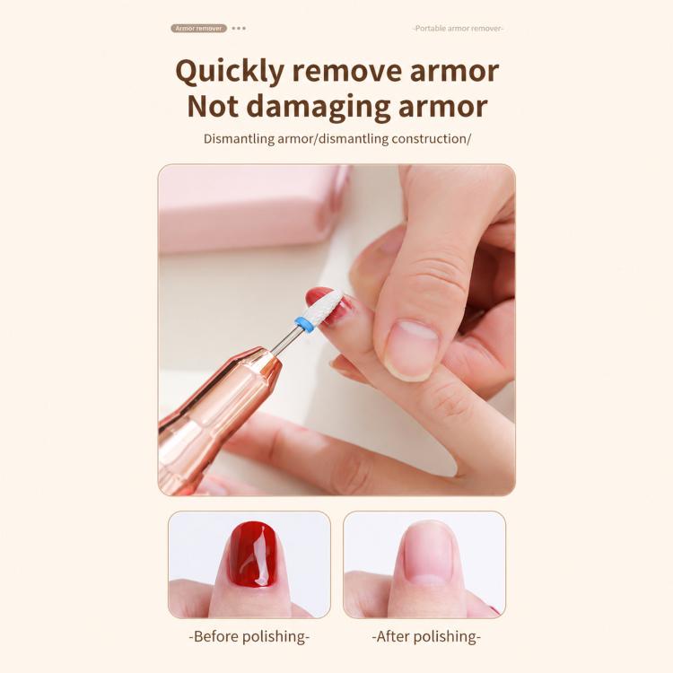 Electric Nail Drill 40000RPM Rechargeable Efile Machine for Gel Acrylic Nails Kit with 12 Bits