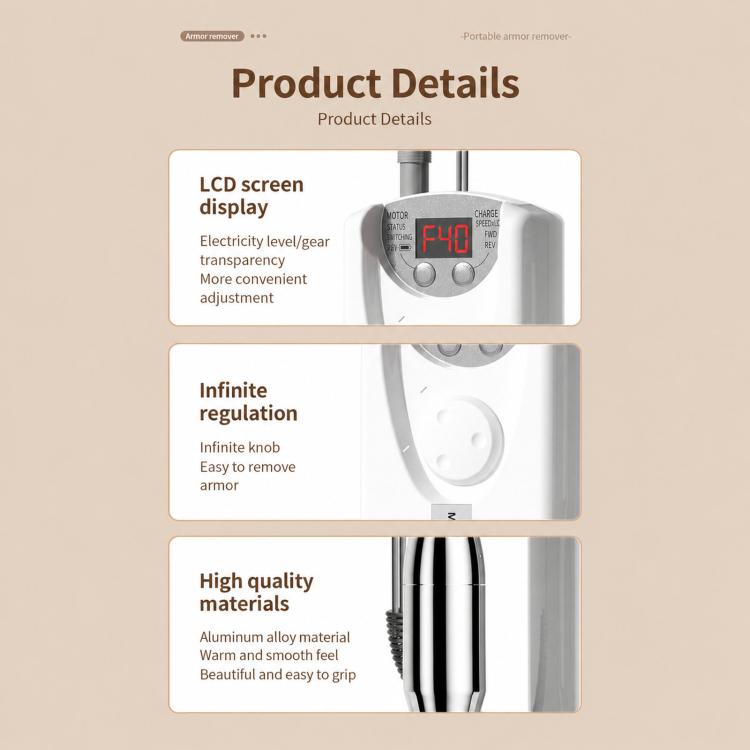 Electric Nail Drill 40000RPM Rechargeable Efile Machine for Gel Acrylic Nails Kit with 12 Bits