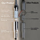 Nail drill handpiece with metal bit housing and detachable motor base