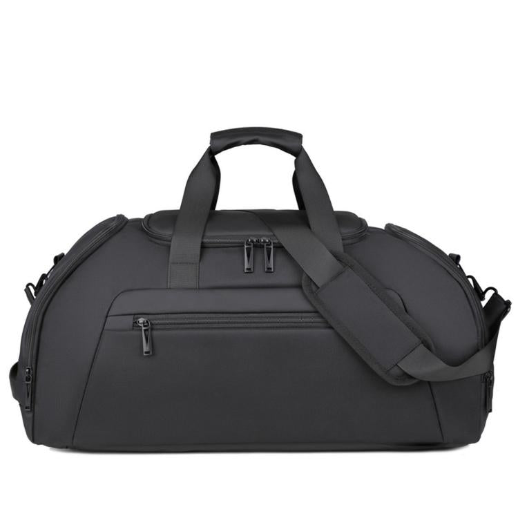 REMOID T18 large gym duffle bag in dark fabric with top handle and shoulder strap.