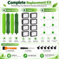 Replacement Kit For iRobot Roomba i7 / i7+ / E5 / E6, Inchuded 4 Rubber Brushes 8 Filters 6 Side Brushes, 2+8+6