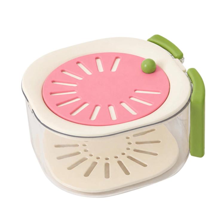 Home Fruit Vegetable Colander Collapsible Washing Basket With Lid