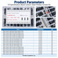 Micro Phillips screw kit package with product parameters chart and screw compartments