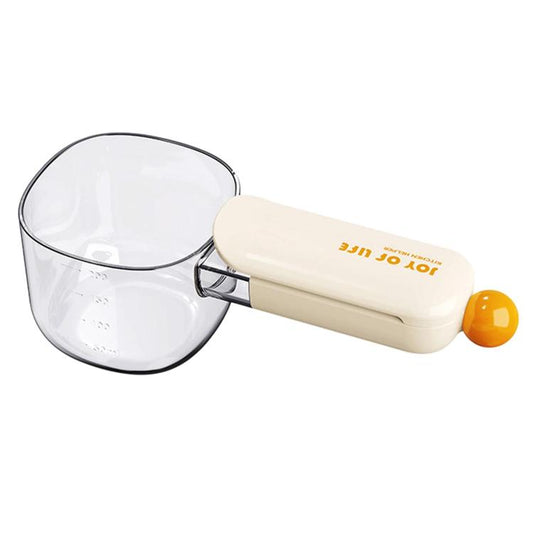 Thickened Visible Rice Scoop With Sealing Clip Large Capacity Kitchen Measuring Spoon For Grains