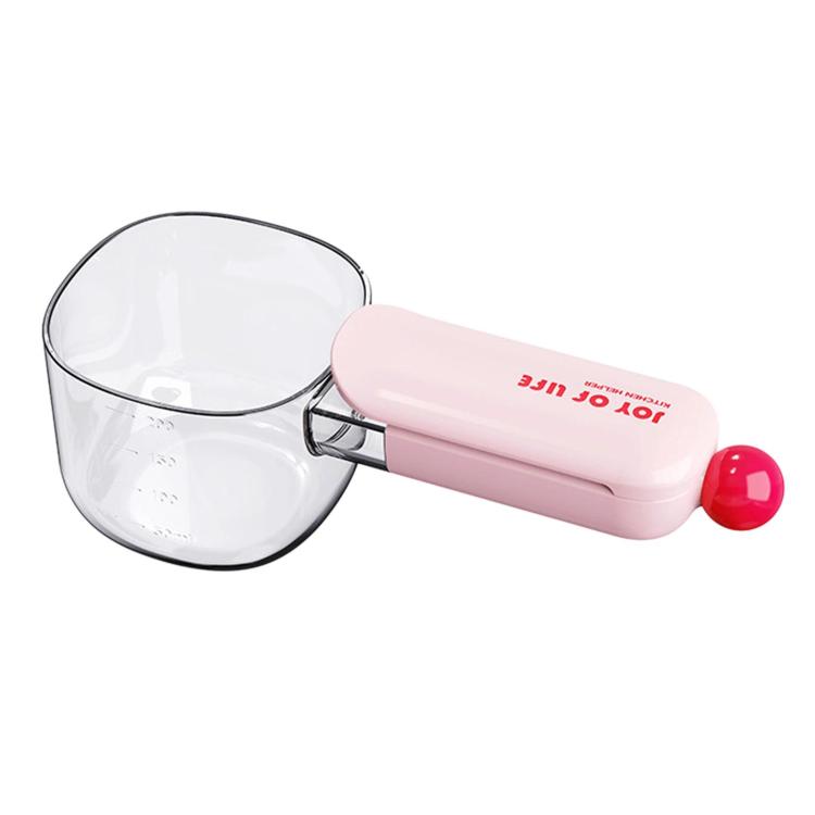 Thickened Visible Rice Scoop With Sealing Clip Large Capacity Kitchen Measuring Spoon For Grains