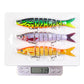 3 PCS/Set HENGJIA JM0633B Jointed Swimbaits Slow Sinking Multi Segmented Fishing Lures