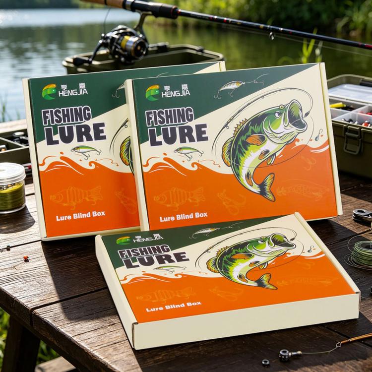 18 PCS/Box HENGJIA Fishing Lures Kit Multi-Type Hard Soft Baits Tackle Box Set