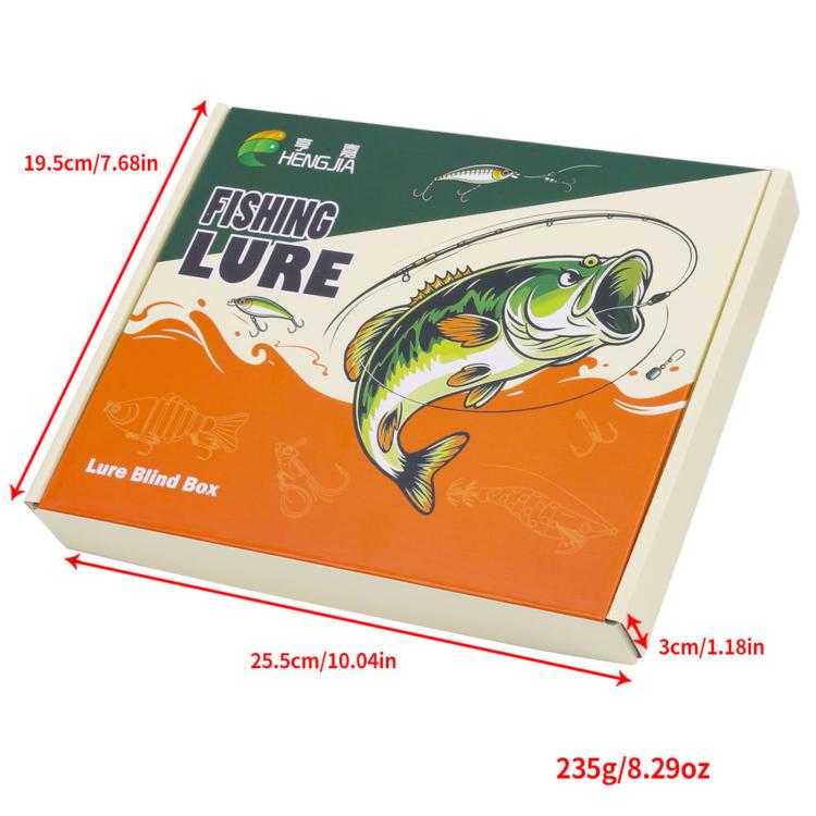 18 PCS/Box HENGJIA Fishing Lures Kit Multi-Type Hard Soft Baits Tackle Box Set