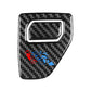 Carbon fiber passenger glove box switch panel sticker with alignment markings