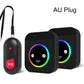 Wireless doorbell call pager system kit with AU plug receiver and black SOS transmitter