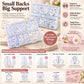 Clear silicone earring back kit with organizer tray of assorted transparent backing caps