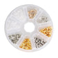 620 PCS/Box Earring Backs Replacement Kit 5 Styles Bullet / Butterfly / Disc Pad & Silicone Earnuts