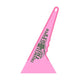 qili triangular window tint scraper, pink, with hanging hole
