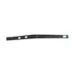 Decorative under-dashboard car sticker strip, carbon fiber black with small blue detail