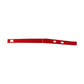 Decorative under-dashboard car sticker strip, red with cutouts and mounting tabs