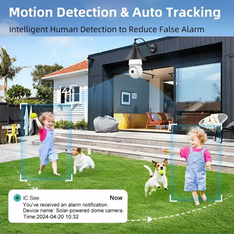 E27 Bulb Socket Waterproof Security Camera Night Vision HD Wifi Surveillance Cam, Waterproof Security Camera