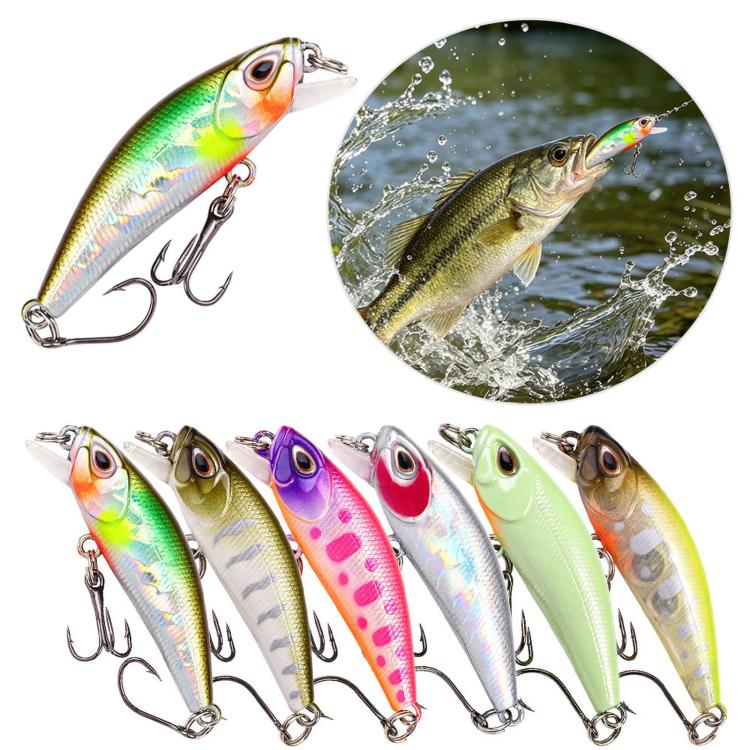 HENGJIA MI180 Micro Sinking Minnow Fishing Lures Slow Sinking Hard Baits, 4.6cm 3g