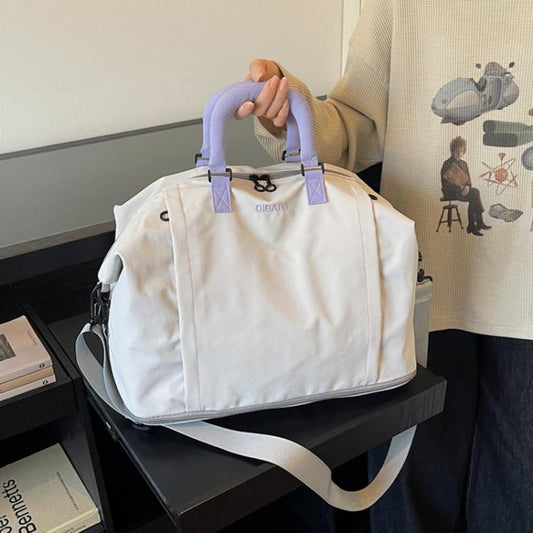 Travel Duffel Bag for Women Expandable Weekender Bag with Wet Pocket