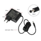 Black charger with DC2.1 barrel plug and long power cable size diagram