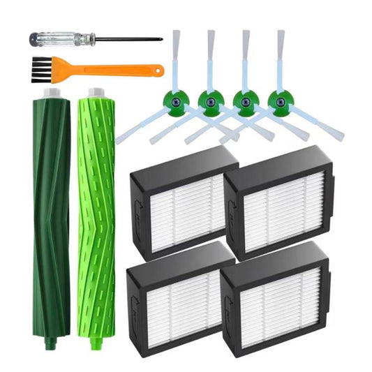 Replacement Kit For iRobot Roomba i7 / i7+ / i3 / i3+ / i4 / i6 / i6+ / i8 / i8+ / E5 / E6 Robot Vacuum, 10 In 1, 16 In 1, 3 Pairs Main Brush, 3 PCS/Pack Side Brush