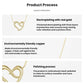 Gold-tone heart pendant necklace with infinity loop, partial product view