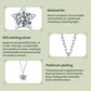 S925 Sterling Silver 1-Carat Sparkling Moissanite Necklace, MSN079