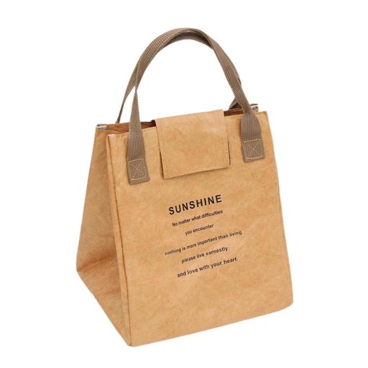 Insulated Tyvek Lunch Bag Thermal Tote Box For Work Office