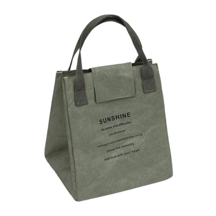 Insulated Tyvek Lunch Bag Thermal Tote Box For Work Office