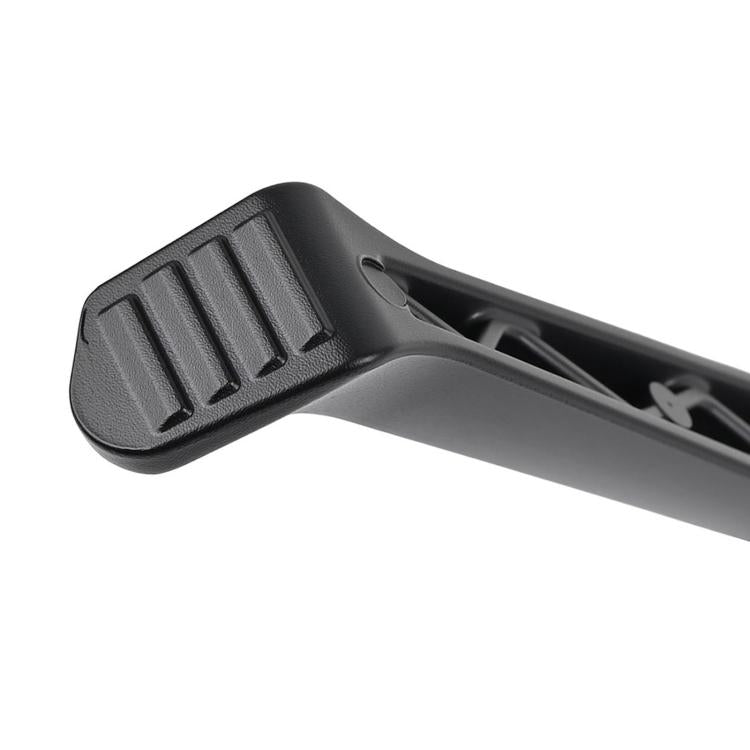 Black textured foot pad on the kickstand side stand support for scooter