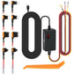 Car USB-C hardwire kit with digital display power module, wiring harness, and fuse adapter