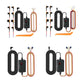 Car USB-C hardwire kit bundle with digital display module, fuse taps, and wire harness