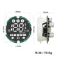 Electric scooter dashboard circuit board dimensions 34x35.5mm, weight 14.6g, side view