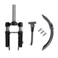 3 PCS/Set For Xiaomi M365 / M365 Pro Scooter Accessories Front Fork Shock Absorber + Front Mudguard + Extended Kickstand, Absorber+Front Mudguard+Kickstand