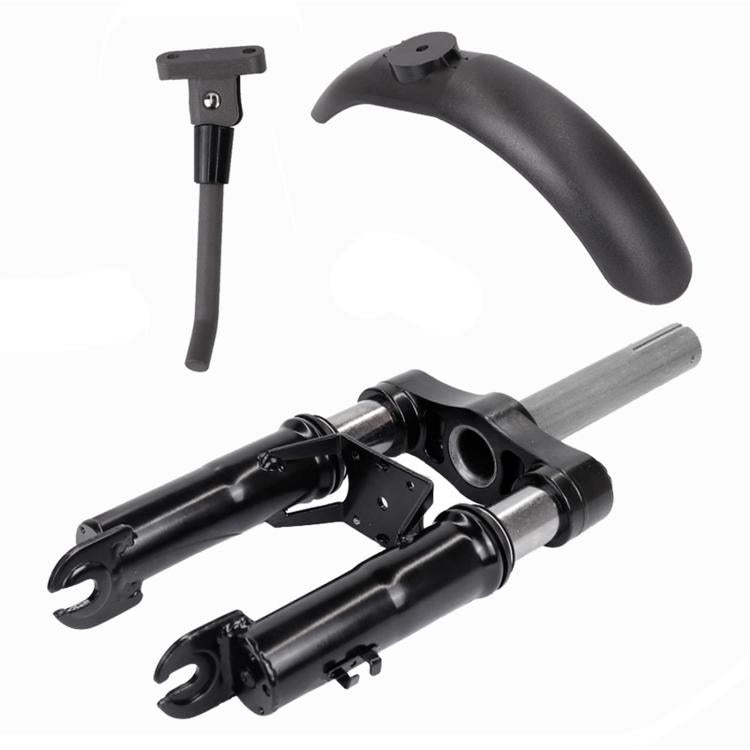 3 PCS/Set For Xiaomi M365 / M365 Pro Scooter Accessories Front Fork Shock Absorber + Front Mudguard + Extended Kickstand, Absorber+Front Mudguard+Kickstand