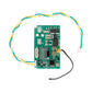 Electric scooter BMS protection PCB with soldered components and white plug