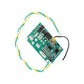 Electric scooter BMS protection board with dual black chips and connector cable
