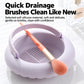 Makeup Brush Cleaner Bowl With Drying Rack Hanging Silicone Sponge Mat Storage Holder