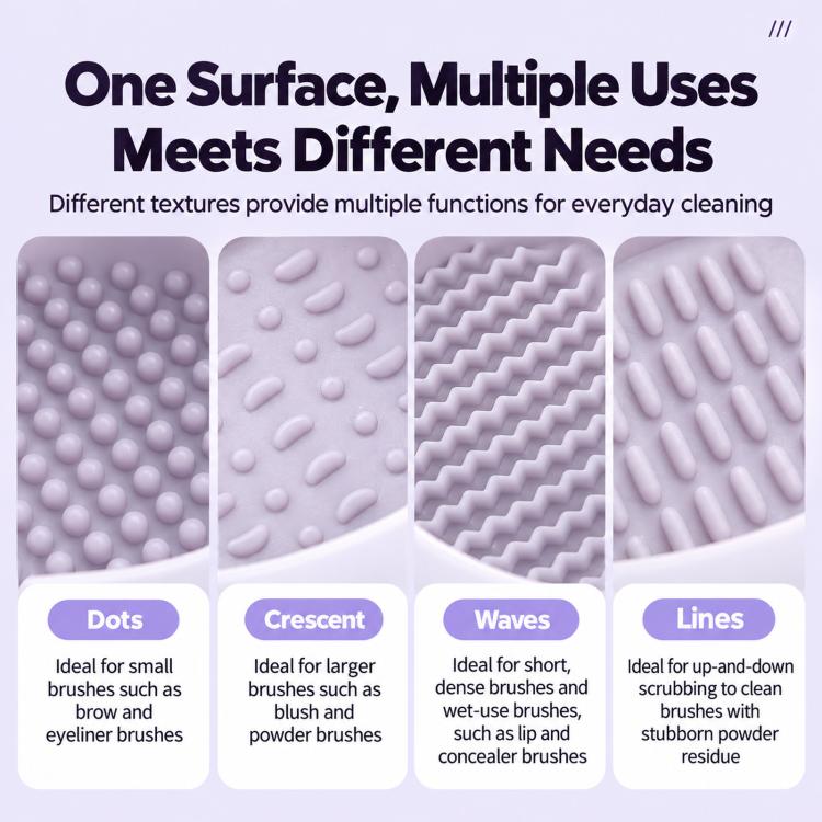 Makeup Brush Cleaner Bowl With Drying Rack Hanging Silicone Sponge Mat Storage Holder