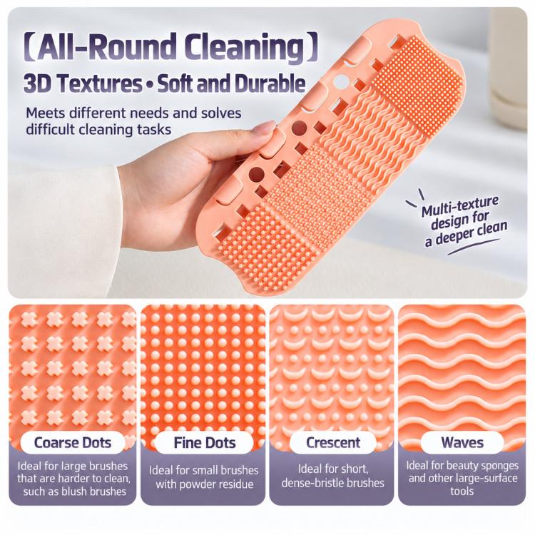 4 In 1 Makeup Brush Cleaner Box With Drying Rack & Dustproof Lid