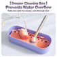 4 In 1 Makeup Brush Cleaner Box With Drying Rack & Dustproof Lid