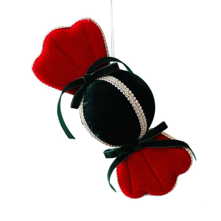 Velvet Candy Christmas Tree Ornament DIY Holiday Decor